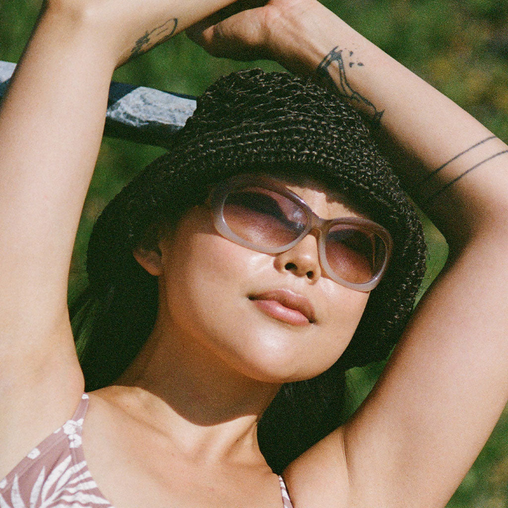 Summer Bucket Hat - Open Net Black Minga