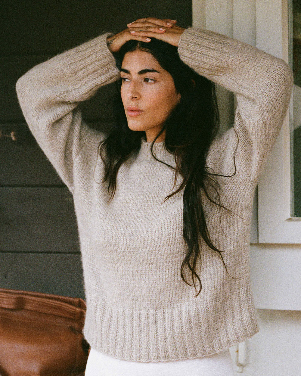 Baby Alpaca Sweater - Desert Taupe