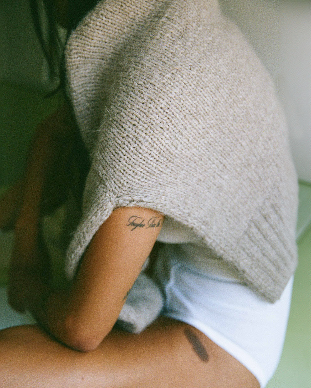 Baby Alpaca Sweater - Desert Taupe