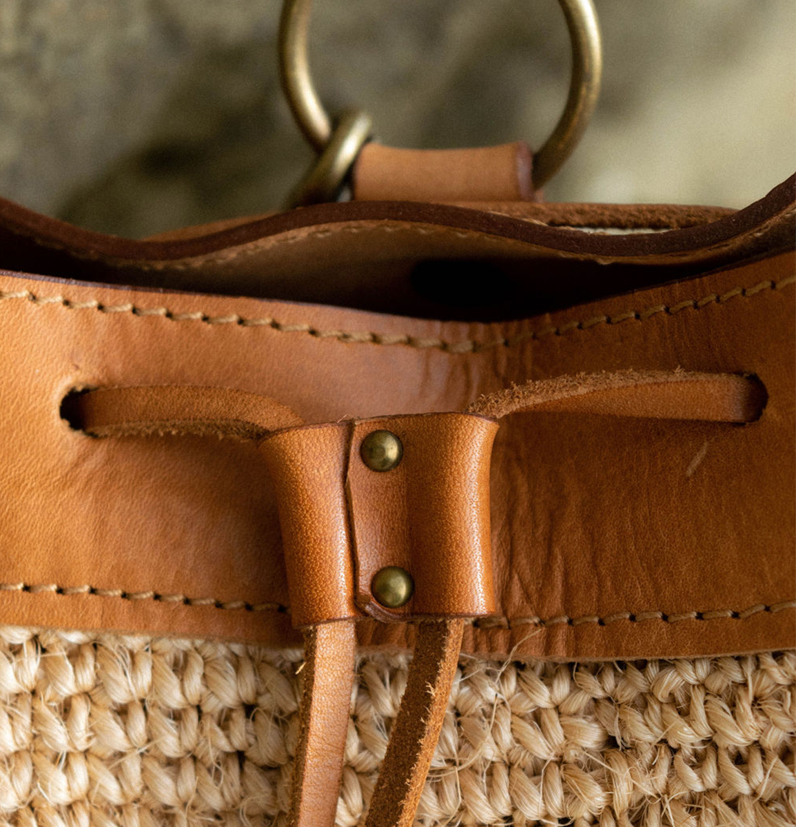 Transito Woven Mini Backpack | Natural Minga