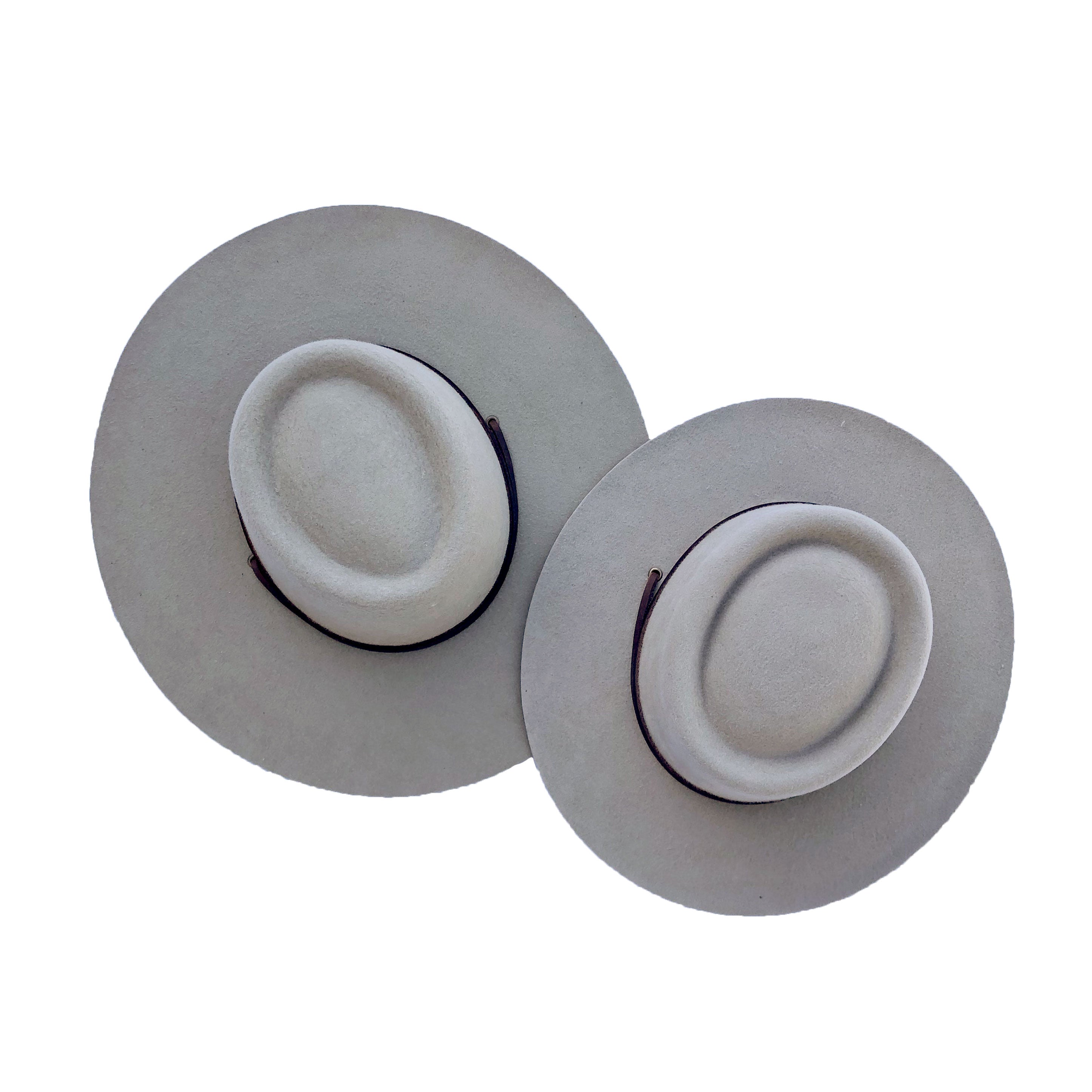 Kid's - Mini Zoila Boater Wool Hat Made by Minga