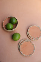 Seagrass Coasters Olive n' Suede