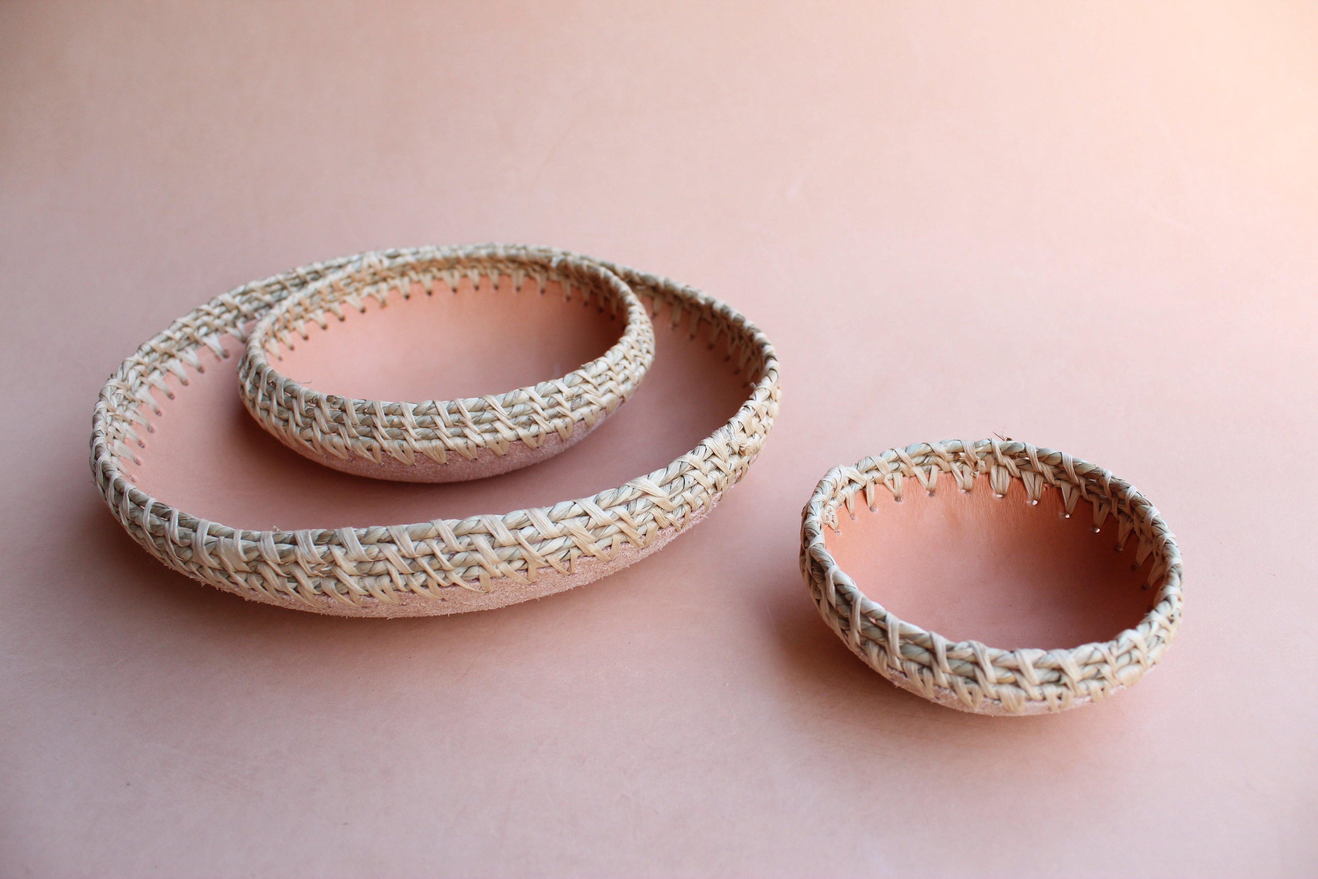 Seagrass Bowls Olive n' Suede