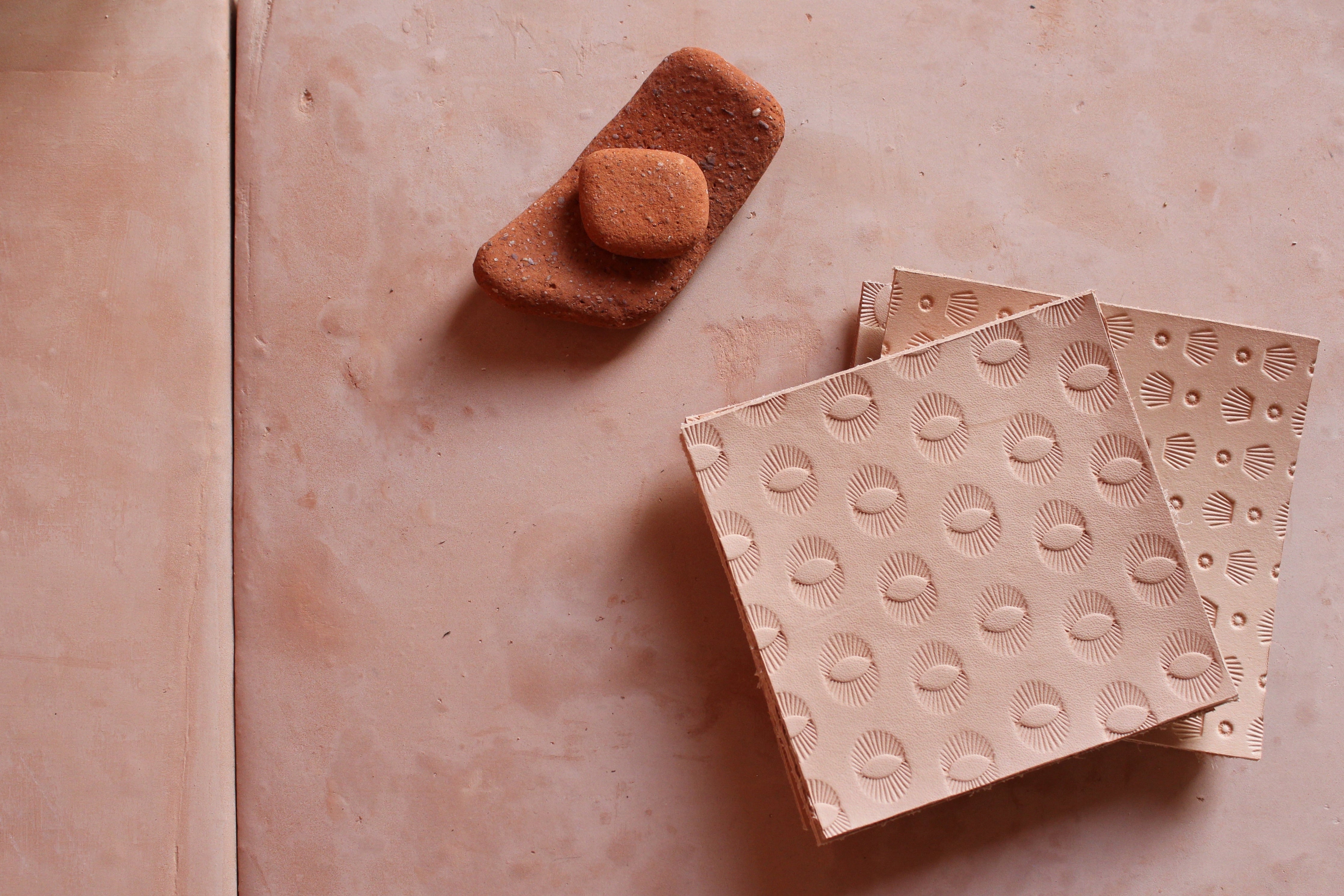 Natural Coasters Olive n' Suede