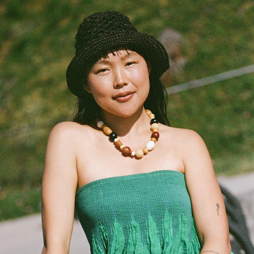 Summer Bucket Hat - Open Net Black Minga