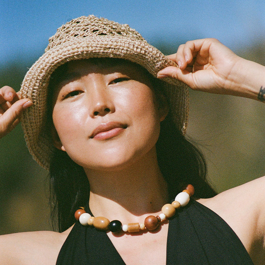 Summer Bucket Hat - Open Net Natural Minga