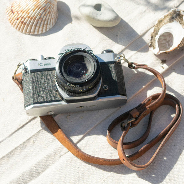 Made by Minga | Leather Minimal Camera Strap | Handmade