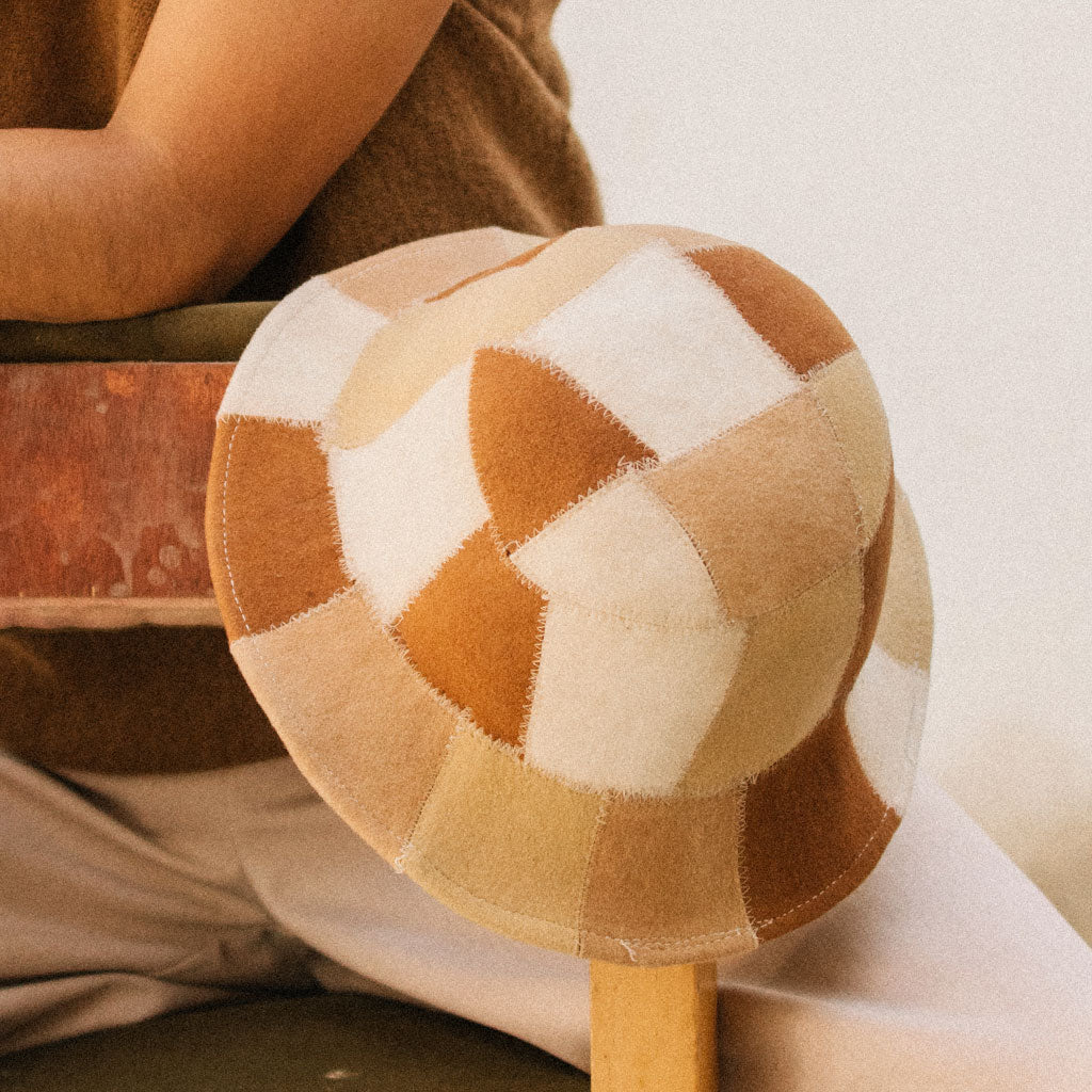 Made by Minga | Naturally-Dyed Patchwork Bucket Hat | Handmade