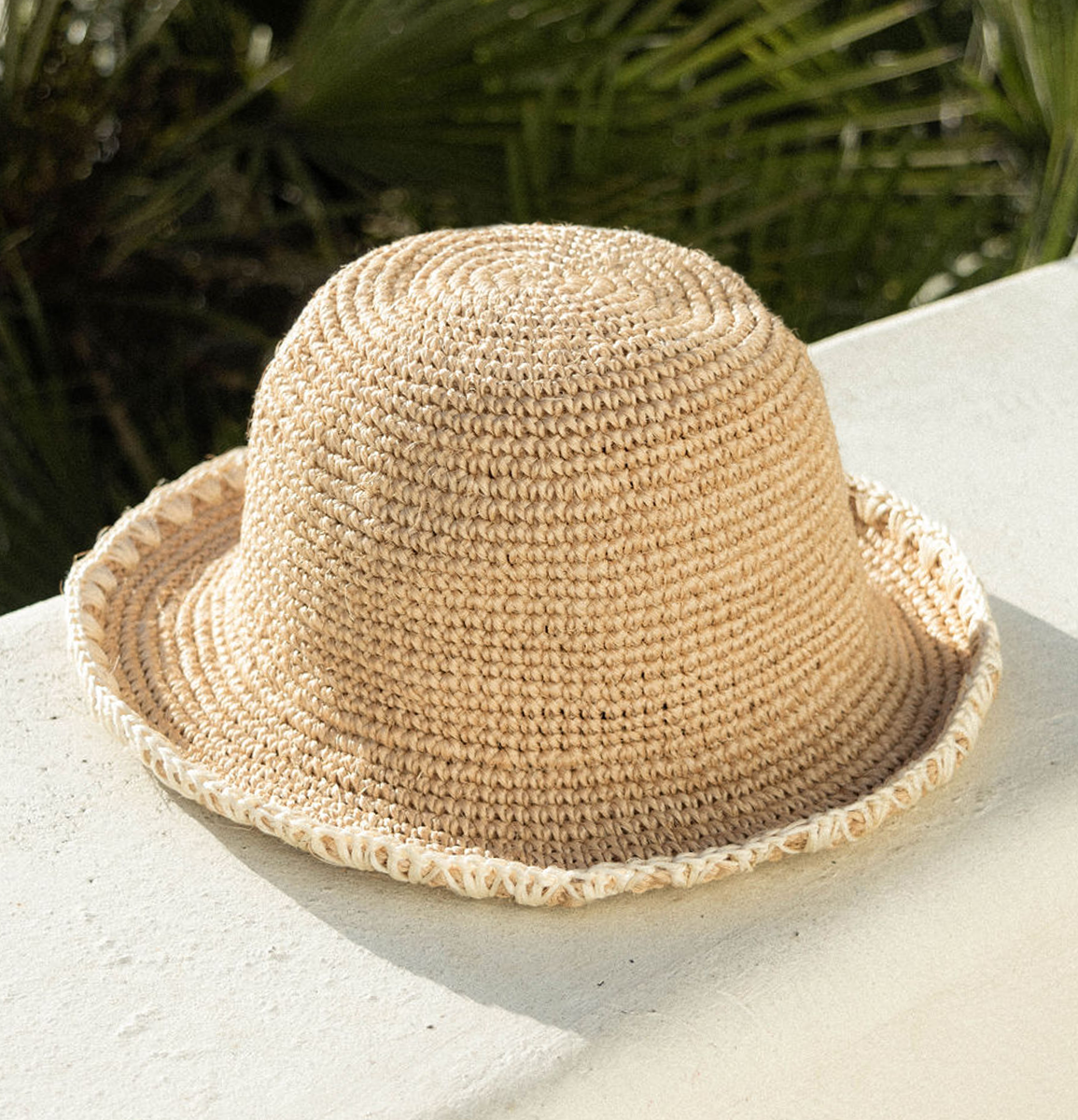 [WS] Summer Bucket Hat - Trimmed Natural Minga