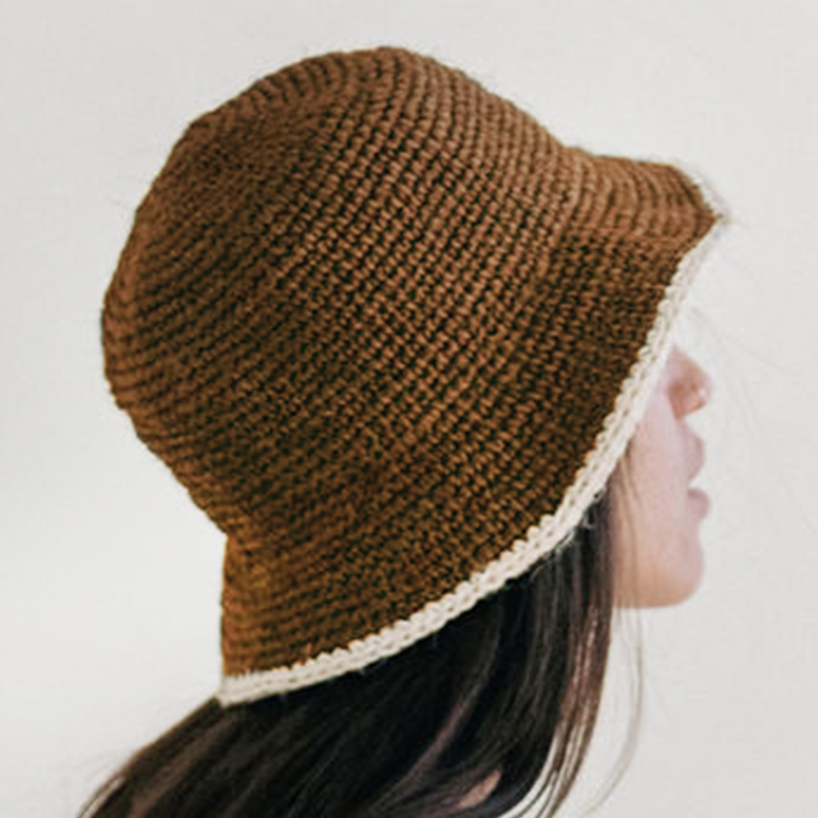 Made by Minga, Unisex Crochet Orange Bucket Hat