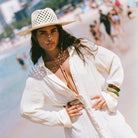 La Ranchera Cut-Out Straw Hat Made by Minga