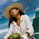 La Ranchera Cut-Out Straw Hat Made by Minga