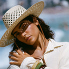 La Ranchera Cut-Out Straw Hat Made by Minga