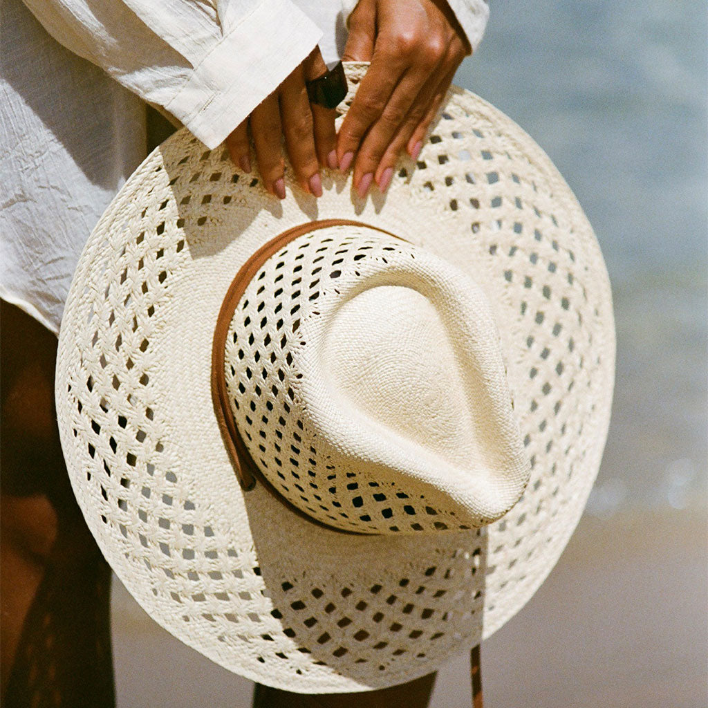 La Ranchera Cut-Out Straw Hat Made by Minga