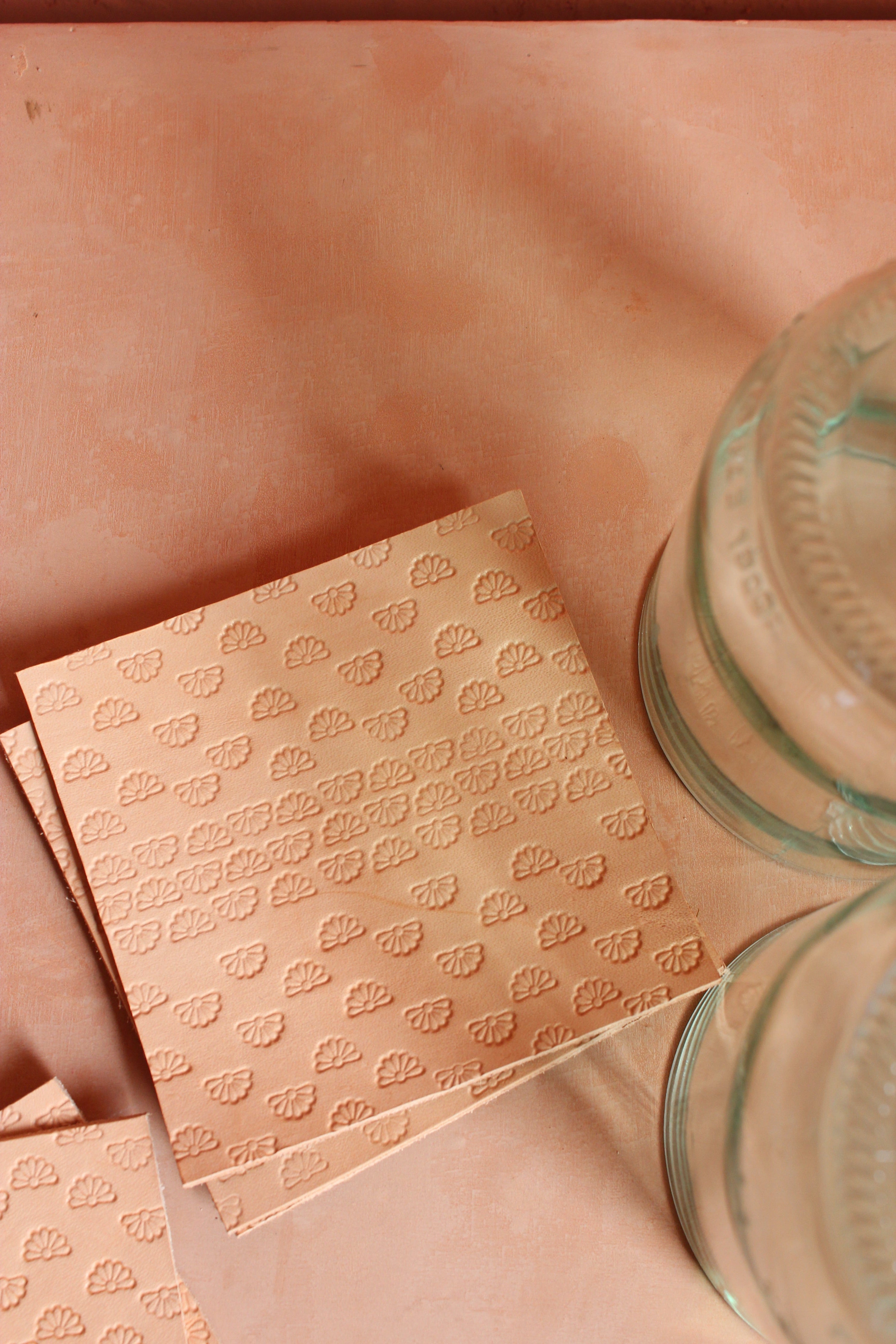 Natural Coasters Olive n' Suede