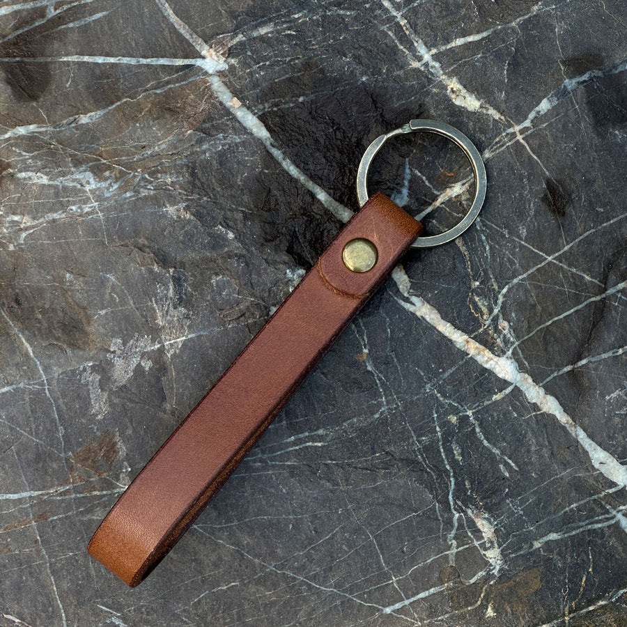 Minimalist Leather Key Ring