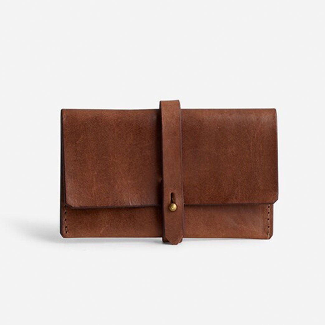 小物 MAISON KINEMA Leather wallet Made by Minga | Leather Wrap Wallet | Handmade | Vegetable Tanned